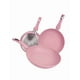 thumbnail image 1 of Juego Xtellar De 3 Sartenes Antiadherentes De Mármol,sarten Cocina Color Rosa, 1 of 5