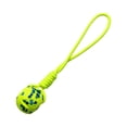 thumbnail image 4 of Dog Ball Toy with Rope Durable Puppy Chew Toys for Small Medium Large Dogs fluorescent yellow, 4 of 8