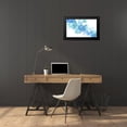 thumbnail image 4 of Wilson, Kelsey 24x16 Black Modern Framed Museum Art Print Titled - Bubblescape aqua And blue I, 4 of 5