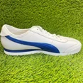 thumbnail image 4 of PU & MA Roma '68 Vintage Mens Size 12 White Blue Athletic Leather Shoes Sneakers, 4 of 6