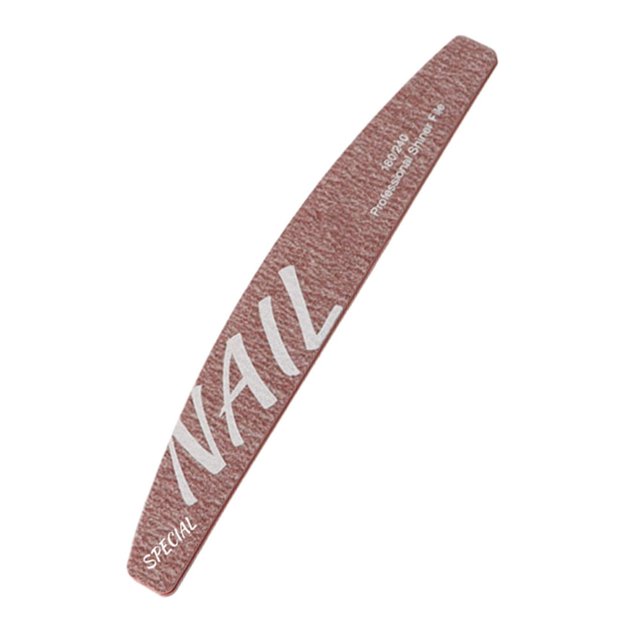 Professional Nail File Double-Sided Wood Material Quick Easy to Clean Nail File for Natural Artificial Nail Art