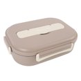 thumbnail image 1 of 316 Stainless Steel Lunch Box, 1500ml Leakproof BentoBox Lunch Food Container Box with Compartments, Utensils, Soup Bowl, Large Lunch Box Container for Adults Travel Work, 1 of 7