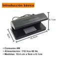 thumbnail image 2 of AD-138 Compact Counterfeit Bill Detector - 110V 60Hz Portable UV Light with 4W Violet Lamp, Lightweight 0.3KG Money Checker for Secure Currency Verification, Professional Financial Security Tool, 2 of 4