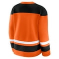 thumbnail image 5 of Women's Fanatics  Orange Philadelphia Flyers Icing Long Sleeve Lace Up Sweatshirt, 5 of 6