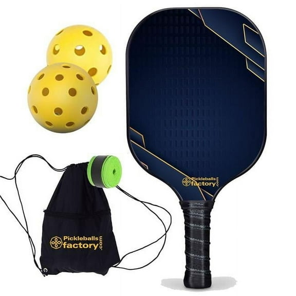Pickleball Factory PB00043-12-C Best Pickleball Paddles - Little Boxs Mini Pickleball Court 2023 - Graphite Paddle Best Power Pickleball Paddle, Carbonfiber Graphite
