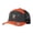 Charcoal & Orange Colorblock, variant on Longhorn Ethnic Embroidered Color Block Trucker Hat Unisex Adjustable Cotton Breathable Fashion Cap For Travel Vacation Daily Outdoor Wear