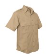 thumbnail image 3 of Rothco Short Sleeve Uniform Shirt - Khaki, Small, 3 of 4