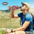 thumbnail image 6 of Yayeee 20oz Insulated Water Bottle Double Wall Stainless Steel with Flip Straw Lid, Purple Jar, 6 of 7