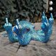 thumbnail image 2 of Gesto luminoso de pulpo con nácar, estatua de pulpo, fluorescencia oceánica para decoración de jardín, interior y exterior, hogar (azul claro), 2 of 4