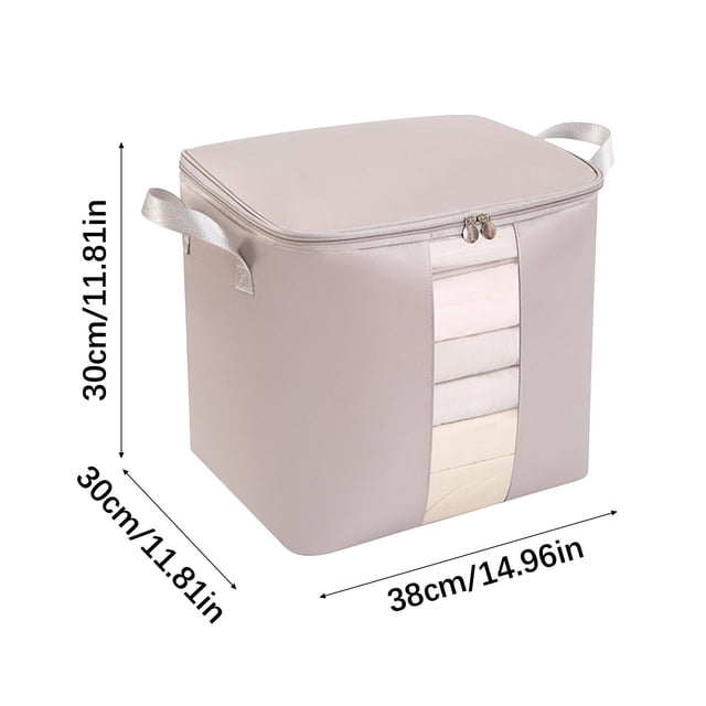 Clothing Storage Bags 30 in x 30 in x 38 in and 50 in x 35 in x 50 in and 46 in x 46 in x 50 in Heavy-Duty PVC-Coated Gonsatin Foldable Sealed Quilt Organizer Bags
