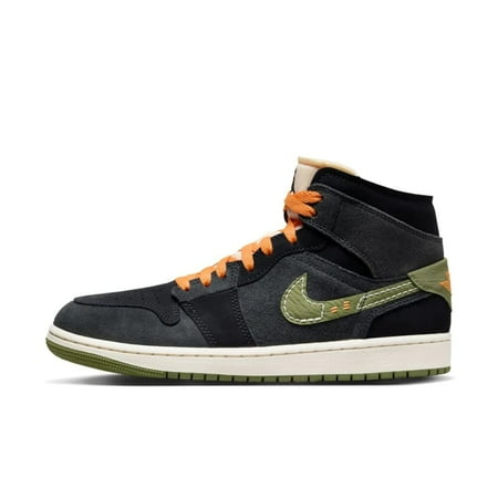 Nike Air Jordan 1 Mid SE Craft Anthracite/Sky J Light Olive FD6817-003 Men's Size 9.5 Medium