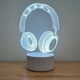 thumbnail image 3 of Auricular de luz nocturna shamjina para amantes de la música, lámpara de 3D con control remoto Blanco Zulema lámpara de escritorio que cambia de color, 3 of 6