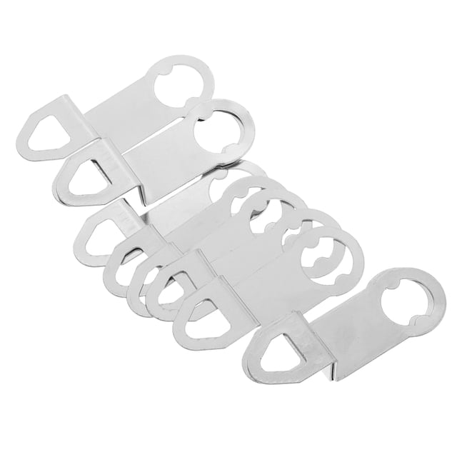UPGRATOR 10Ud Gancho Metálico Plateado Para De Pared Fácil De Instalar Y Compatible Con Varios
