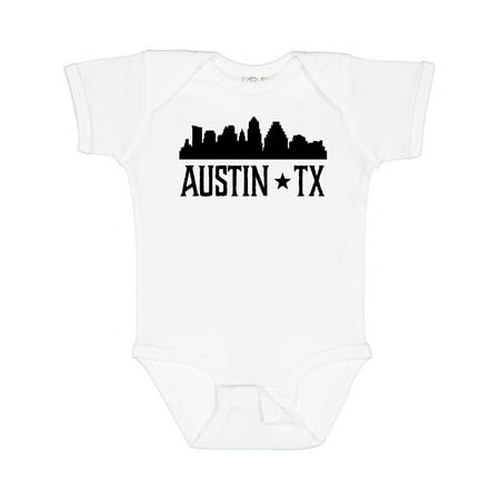 

Inktastic Austin Texas Skyline Silhouette TX City Gift Baby Boy or Baby Girl Bodysuit