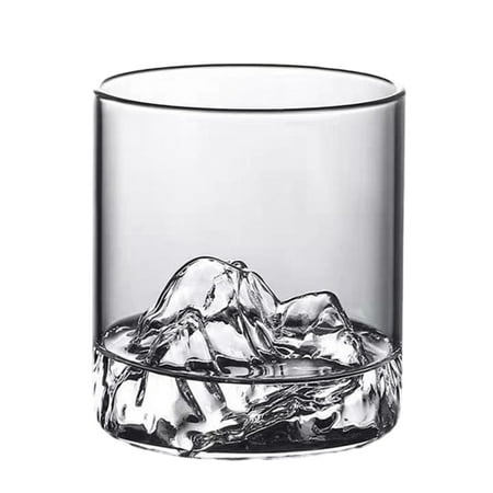 

Glass With Fuji Mountain Pattern With Volcano Unique Design Can Be Used In Wine And Beverage Juices 200ML