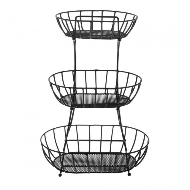 Cuenco Organizador de cocina Strade Fareast Limited de 3 niveles negro