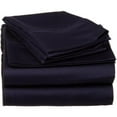thumbnail image 1 of 530 Thread Count Egyptian Cotton Twin XL Sheet Set Solid  Navy Blue, 1 of 1