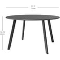 Yangming End Table, Modern Round Coffee Table, Metal Large Side Table
