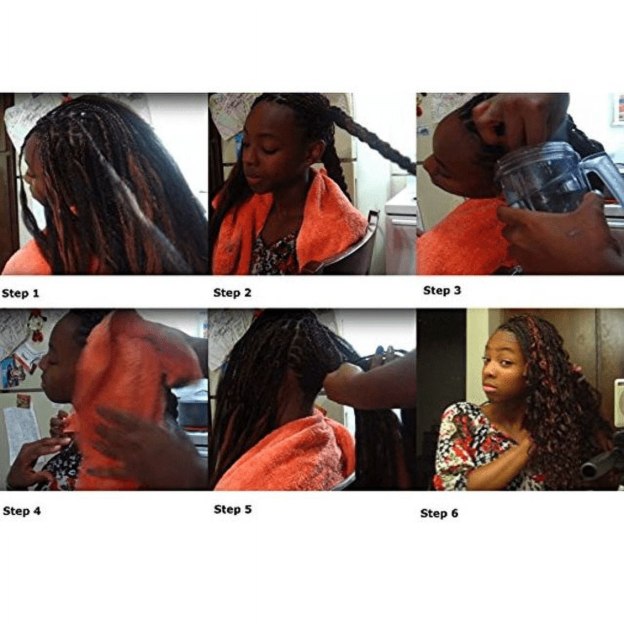 Ustar Wet N Wavy Bulk Virgin Remy Hair Synthetic Fibers for Box Braiding Crochet Braids Make Wave by Hot Water - 2 Pack Deal Length 18 inch ( #1B/27)