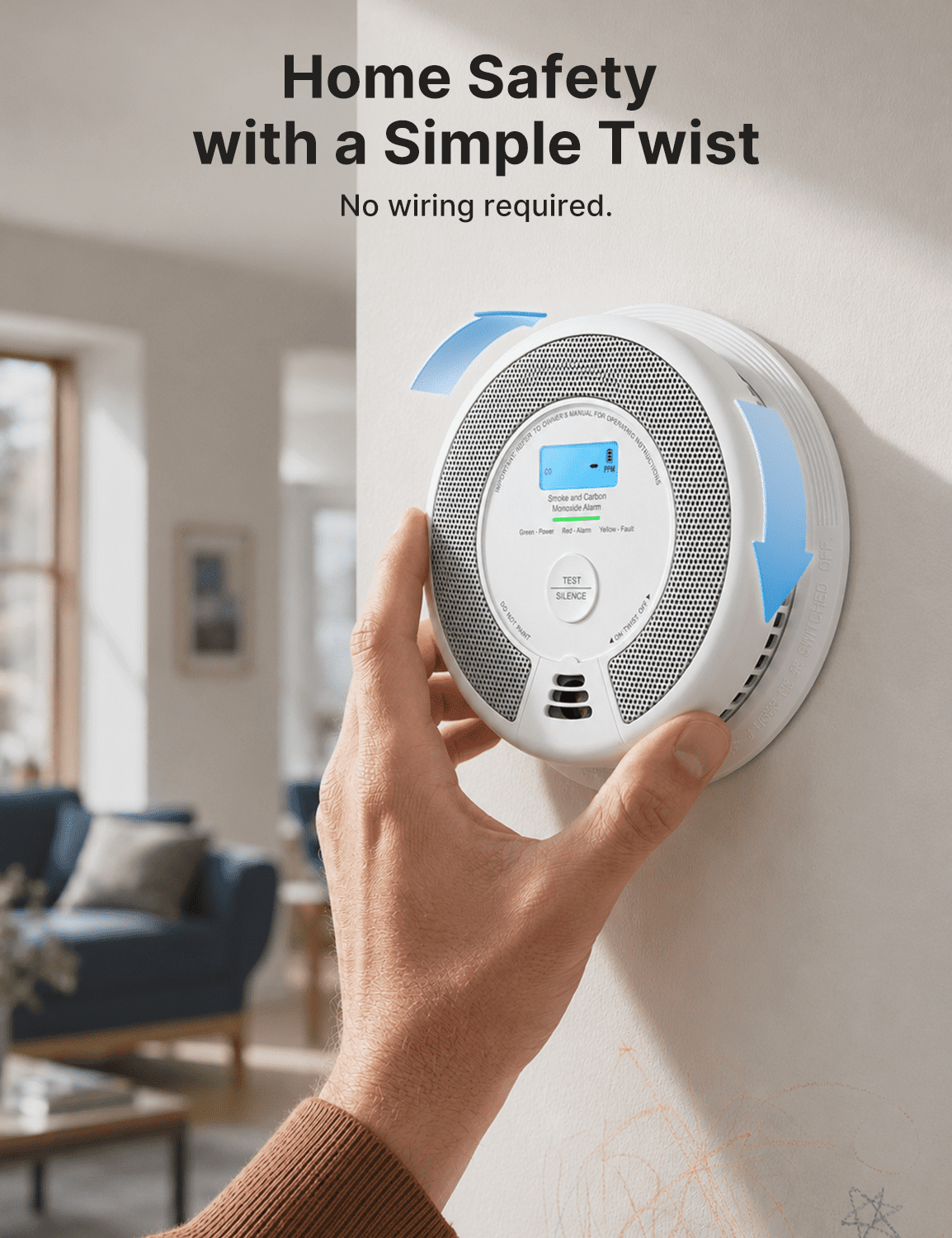 X-Sense, Wireless Smoke and CO Detector Combo, SC07-W, 10-Year