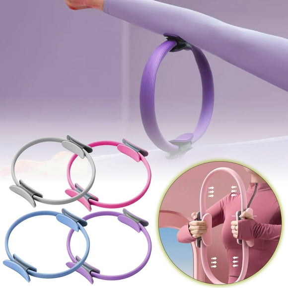 Hearth & Fitness 15" Yoga Rings With Padded Handles For Toning Arms Thighs/Legs & Core Yoga And Strap Yoga Straps for Stretching Bulk Clip on Food Strainer Yoga Strap Fitness Yoga Zeal Exercise Barrel