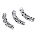 thumbnail image 1 of 3 piezas de tubo de plata tibetana encanto espaciador suelto  hallazgos de joyería ( Talla L Zulema Perlas de tubo, 1 of 8