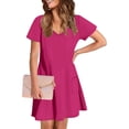 thumbnail image 7 of Homenesgenics Summer Dresses 2025 Women's Spring Casual Dress Gradual Sleeveless Neck V-Neck Long Dress Brown M, 7 of 7