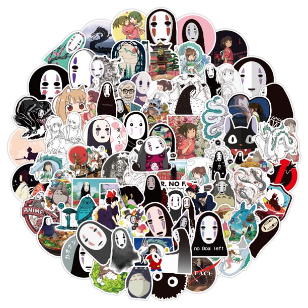 Paquete de pegatinas Chihiro Chihiro Anime, vinilo impermeable, 100 unidades
