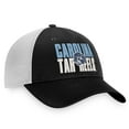 thumbnail image 3 of Men's Top of the World Black/White North Carolina Tar Heels Stockpile Trucker Snapback Hat, 3 of 4