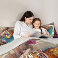 thumbnail image 5 of Feelyou Wildlife Tiger Child Bedding Comforter Set, Cute Cartoon Animal Twin Comforter Sets, Summer Flower Floral Reversible Bedding Set, Microfiber Bedroom Decor, 2-Piece, 5 of 8