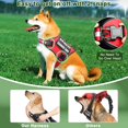 thumbnail image 4 of Set de chaleco, arnés y correa para perros de servicio MOOGROU rojo talla S, 4 of 7