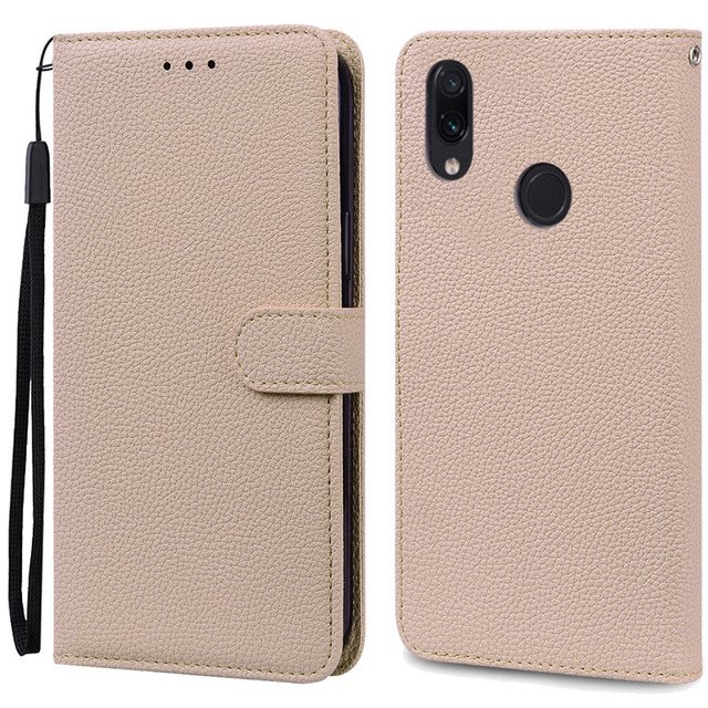 Funda de cuero con tapa para Xiaomi Redmi Note 7 Pro carcasa protectora