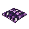 thumbnail image 3 of Multi-Size Linen Sofa Pillow Cover Invisible Zipper Open And Close Strong Use For Sofa Chair Garden Sofa Car Violet Retro Houndstooth_1 16"X16", 3 of 8