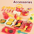 thumbnail image 5 of Cooking Toy 2 en 1 con placa de inducción y máquina para hacer gofres con luces, 5 of 5