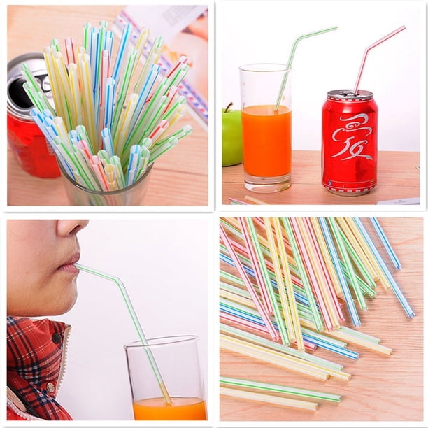 500 pajitas dobladas para té con leche,pajitas de plástico flexibles y ecológicas para embarazadas,accesorios para fiestas