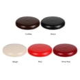thumbnail image 2 of Round Elastic PU Leather Stool Cover Synthetic Bar Stool Seat Cover Slipcover Dinning Chair Cover--Black, 2 of 8
