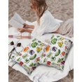 thumbnail image 5 of Waterproof Outdoor Throw Pillows with Inserts 12"x20" Set of 2, Vegetables Soft Decorative Pillowcases for Couch Bedroom, Watercolor Farmhouse Fruits Pillow Covers for Sofa Living Room, 5 of 8