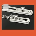 thumbnail image 2 of Chain Door Lock Stainless Steel Straight Chain Security Door Chain Guard Latch Lock for Home Hotel (Silver), 2 of 8