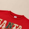 thumbnail image 4 of Letter Embroidery Sweatshirt and Trousers Combo for Baby‘s Christmas Look, 4 of 9