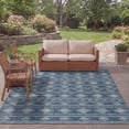 thumbnail image 4 of Safavieh Courtyard Allycia Geometric Indoor/Outdoor Area Rug, Navy/Aqua, 9' x 12', 4 of 14
