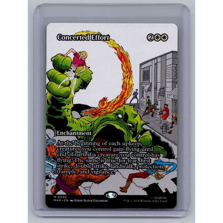 Near Mint Magic The Gathering 2026 Wizards Of The Coast Concerted Effort Borderless Marvel Universe Eternal Trading Card