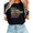 Black-2, variant on Women's Not Today Satan Christian Faith Graphic Short Sleeve T-Shirt Casual Cotton Crewneck Top White S-5XL