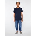 thumbnail image 3 of Youth Fine Jersey Tee, XS, Granite Heather, 3 of 5