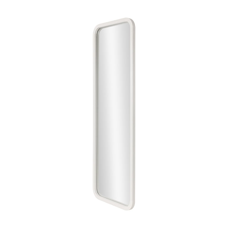 Mainstays 17x53 White Round Large Floor Mirror for Bedroom or