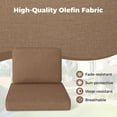 thumbnail image 6 of Costway 2-Pack 24" x 24" Deep Seat Cushion & Back Pillow with Removable Covers Outdoor Beige, 6 of 10