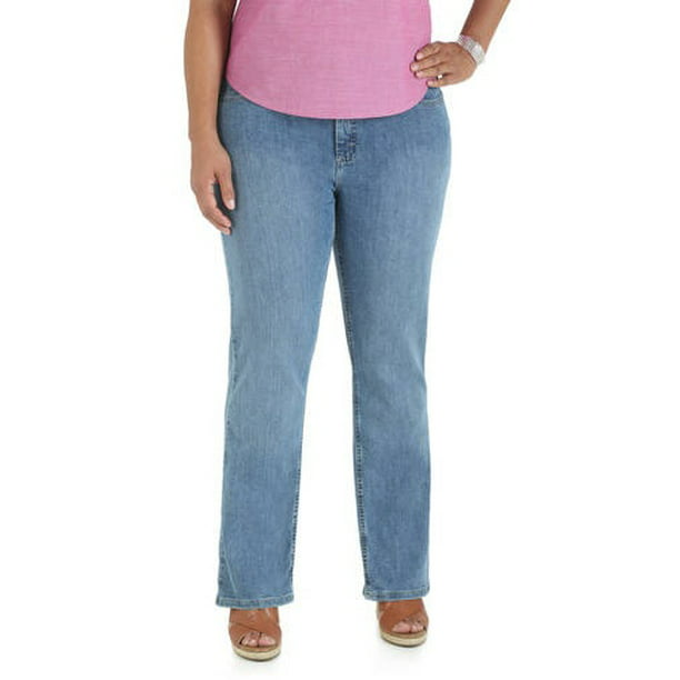 Lee Riders - Lee Riders Women's Plus Size Relaxed Fit Straight Leg ...