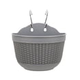 thumbnail image 2 of Imitation Rattan Wicker Wall Hanging Flower Pot Basket Balcony Garden Planter, 2 of 8