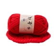 thumbnail image 1 of Hand-knit Woven Thread Thick Basket Blanket Braided DIY Crochet Cloth Fancy Yarn, 1 of 10