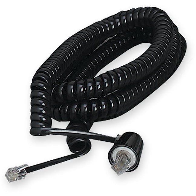 Softalk, SOF03201, Tangle Free Telephone Twisstop Cords, 1, Black