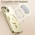 thumbnail image 4 of JETech Electroplated Case for iPhone 15 6.1-Inch, Camera Lens Full Protection, Compatible with MagSafe Wireless Charging, Shockproof Soft TPU Phone Cover (Gold), 4 of 7